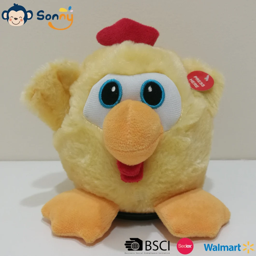 Wholesale China Factory Musical Spinning Easter Plush Chicken Kids Gift