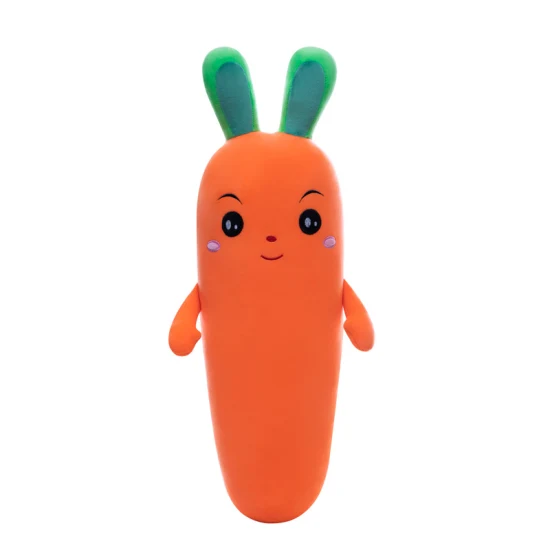 Carrot Pillow Doll Long Pillow Plush Toys Clip Leg Rag Doll Children Doll Valentine′s Day Gift