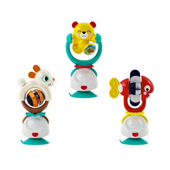 Factory Outlet Fidget Preschool Educational Plastic Toys 2-in-1 High Chair Toys & Baby Rattle Baby Toys Price Baby Kids Children Toys