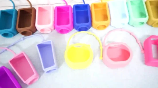 50 Ml Oval Shape Silicone Rubber Hand Sanitizer Bottle Holder Silicone Hand Sanitizer Bottle Sleeve